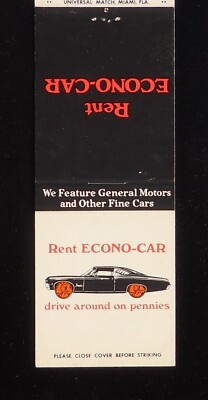 1960s Rent Econo-Car Drive Around on Pennies General Motors Centre Bellmore NY