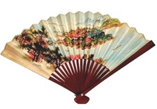Vintage Japanese Folding Hand Fan GEISYA
