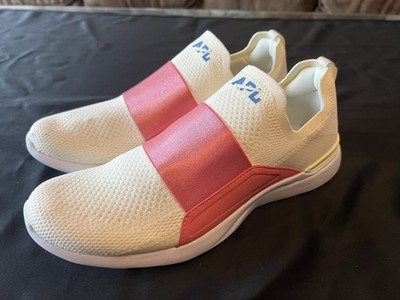 Athletic Propulsion Labs (APL) Techloom Bliss (Womens, Creme/Fusion Pink/White,