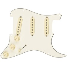 Pickup E-Gitarre Fender Strat TEX MEX pre wired Set Parchment Pickguard Tonabneh