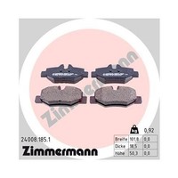 Zimmermann 24008.185.1 Bremsbelagsatz Scheibenbremse Hinterachse Mercedes Benz