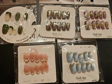 Size Medium - Medium Length Press-On Nails with Sticky Tabs Included. New In Box