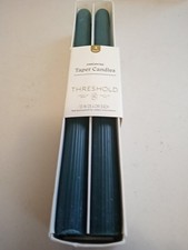 4 piece Unscented Taper Candles, 10 inches each, Threshold Brand, Green