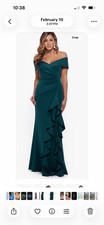 HUNTER GREEN ESCAPE womans formal gown
