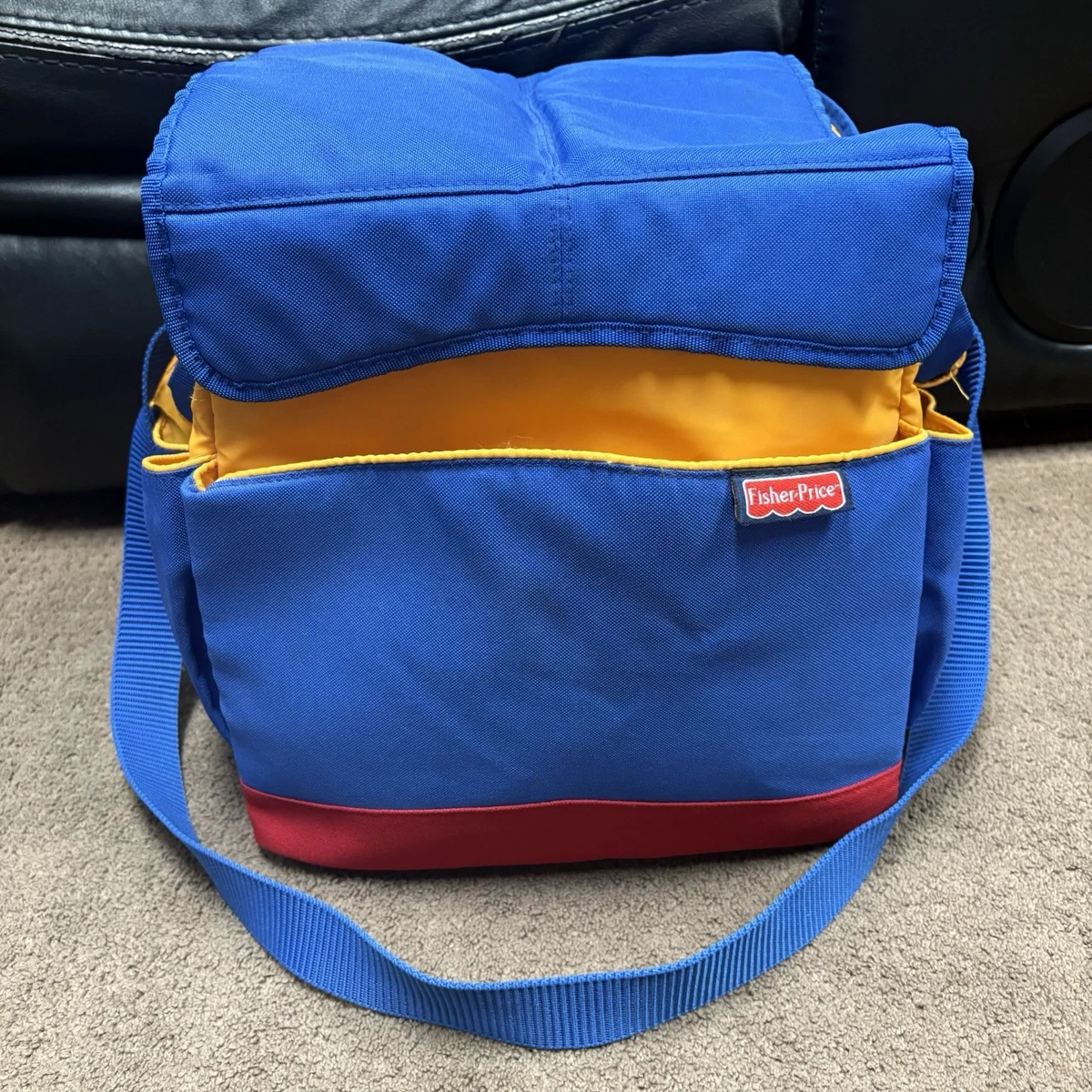 Retro 90’s Vintage Fisher Price Baby Diaper Bag Insulated ColorBlock Cooler Tote VINTAGE FISHER PRICE Insulated Diaper Bag | Mercari main image 3
