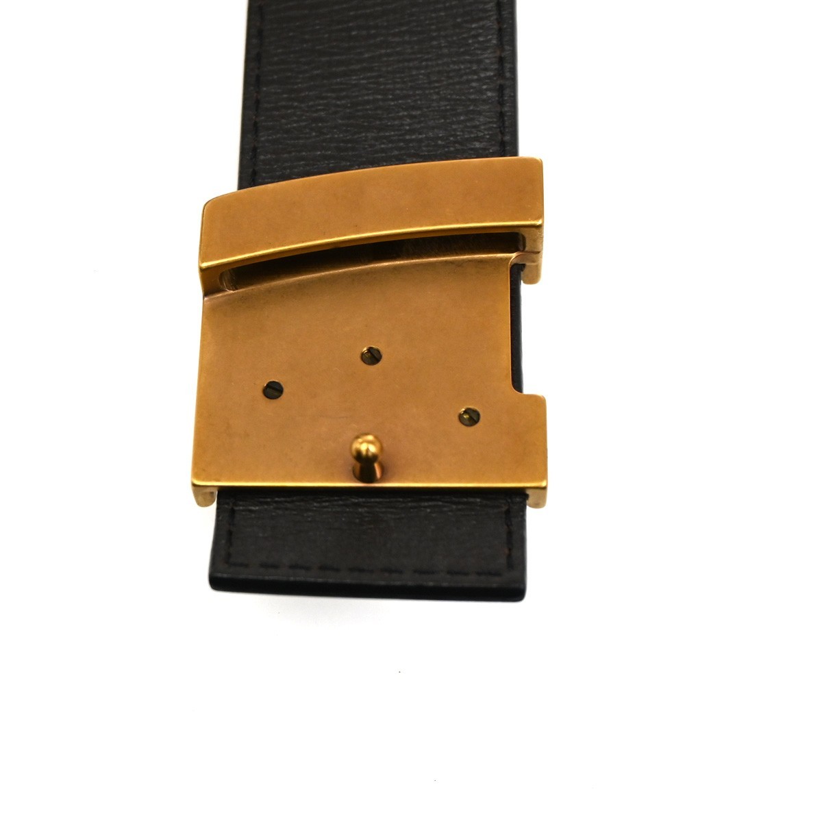 Louis Vuitton Belt Ceinture M6902 Leather Dark Brown LV for sale