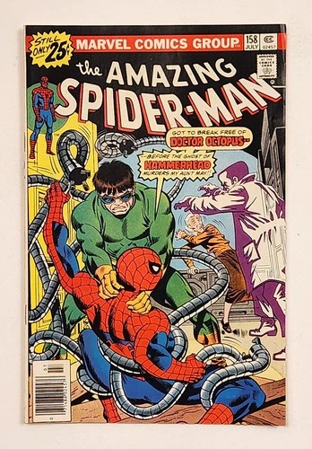 Amazing Spider-Man July # 158 1976 Marvel Newsstand Copy Dr Octopus Hammerhead