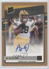 2020 Panini Donruss Rated Rookie Bronze Auto AJ Dillon #324 Auto c9p