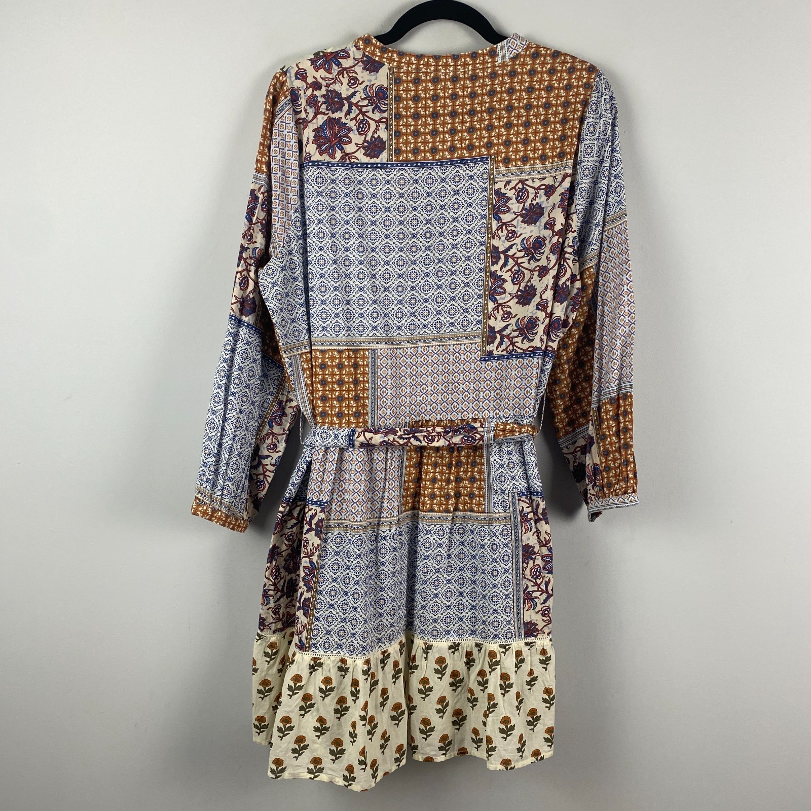Zara Belted Patchwork Cottagecore Printed Shirt D… - image 7