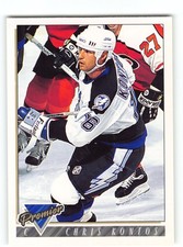 Chris Kontos 1993 Tampa Bay Lightning Card