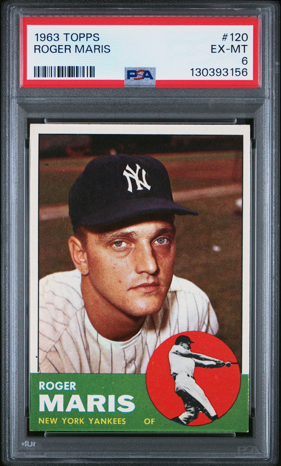 1963 TOPPS #120 ROGER MARIS PSA 6