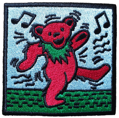 GRATEFUL DEAD - Dancing Bear Aufnäher Patch OFFICIAL MERCHANDISE