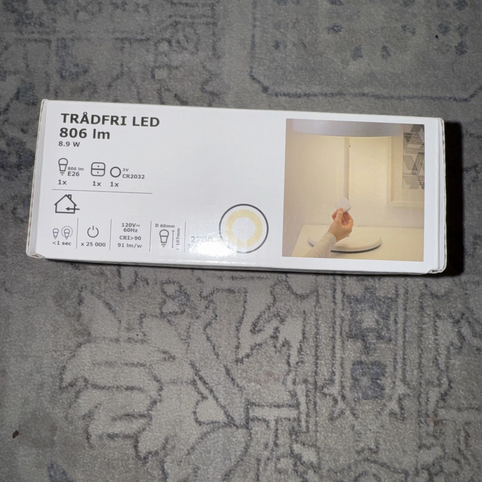 IKEA Tradfri LED 50460042 1000 Lumen Dimmable Light Bulb 11 Watt E26 Remote NIB - Image 2 of 3