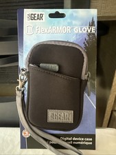 USA GEAR Neoprene Camera Case with Wrist Strap 2Pad Accessory Pocket Belt Loop