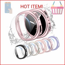 Landhoo 6 6Pack for Samsung Galaxy Watch 8 40mm Screen Protector Case, Hard PC