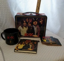 AC/DC - Highway to Hell Lunchbox with Pen,Pad,Cup and Coasters Used
