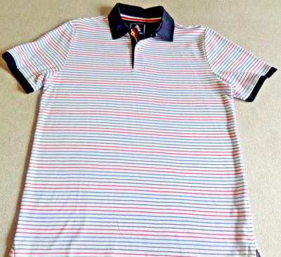 Herren Polo T-Shirt * Andrew James * Gr. 50 * Vintage * Ersatzknopf * 100% BW