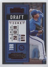 2020 Panini Contenders Draft Ticket Red 11/99 Hyun-Jin Ryu #11 3c2