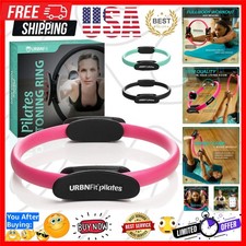 Pilates Ring - 12" Magic Circle w/Dual Grip, Foam Pads for Inner Thigh Workou...