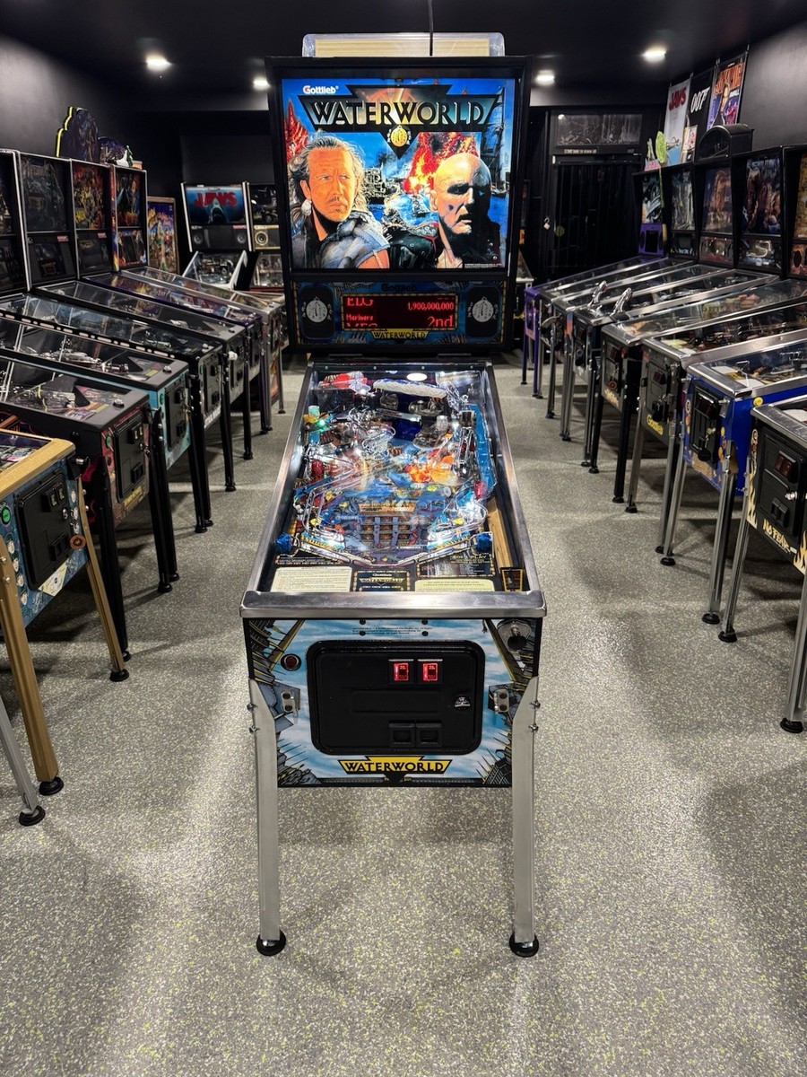 Waterworld Pinball Machine Gottlieb 1995 LEDS Orange County