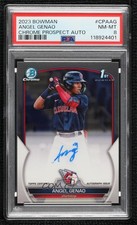 2023 Bowman Chrome Prospect Auto Angel Genao #CPA-AG PSA 8 Auto ji9