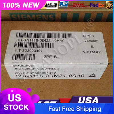 New Siemens 6SN1118-0DM21-0AA0 6SN11180DM210AA0 SIMODRIVE 611-D CLOSED-LOOP