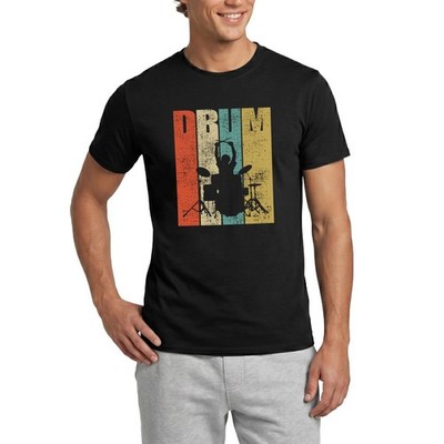 Schlagzeug Retro Drum Männer T-Shirt