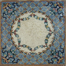 48  MEDALLION MOSAIC TILES  Inlay Artwork Mosaic Floor Tiles For House Warming