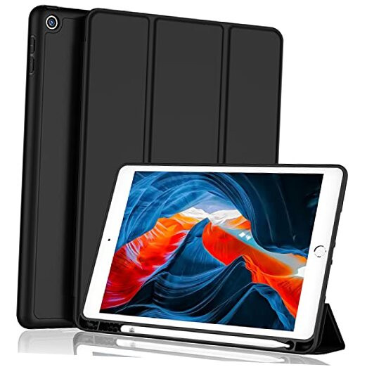 Durable Black iPad Case for 9th & 8th Gen 10.2 Inch Models-image