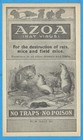 AZOA, Rat Virus, Destruction Of Rats & Mice, Advertising Private Mailing Card — photo 1