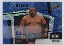 2022 Upper Deck Allure AEW Horizontal Blue Line 8/35 Keith Lee #125 Auto 05ql