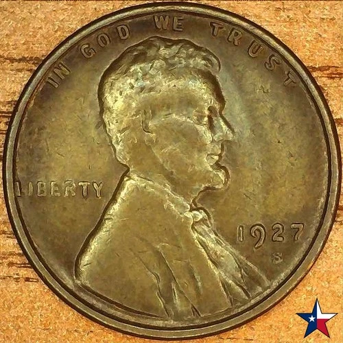 1927 S Lincoln Wheat Cent ~ Lower Mintage Semi Key Date ~ Very Good Album Filler