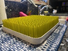 Boon Baby Bottle Drying Rack Green White Detachable Drip Tray Standalone