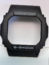 Casio Watch Parts Bezel/Shell G-5600 E-1,GW-M5600,GW-M5610 Black. Wht Lettering