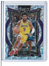 2024-25 Select Concourse Scope Prizm #90 Bronny James Jr. Lakers RC C1