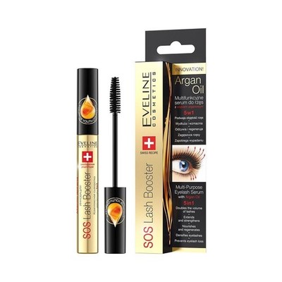 Eveline SOS Lash Booster 5in1 Mehrzweck Wimpernserum mit Arganöl 10ml