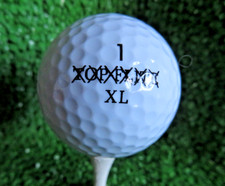VINTAGE Spalding 1 Top-Flite XL VIDEO XXXXXX-Out Golf Ball Rare Imperfection