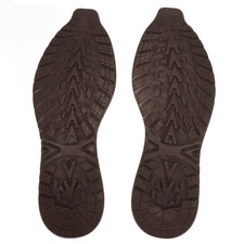 Full Soles Rubber Replacement Shoe Repair, Bottom 41-44, Brown