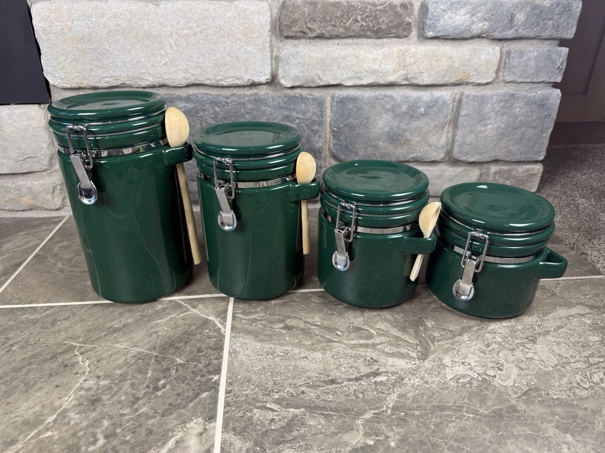 Green Ceramic Kitchen Canisters & Jars for sale | eBay