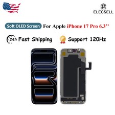 Soft OLED Display Touch Screen Replacement For Apple iPhone 17 Pro 6.3''