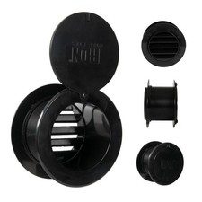 Garage Door Vent Kit - 4 in. Exhaust Port for Car Ventilation Hose, 2 Pack ABS