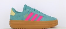 Adidas VL Court Bold J Big Girls | Women’s Platform Shoe Green Gum Pink Sneaker