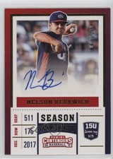 2017 Panini Elite Extra Edition USA Baseball Gold /100 Nelson Berkwich Auto 4g8