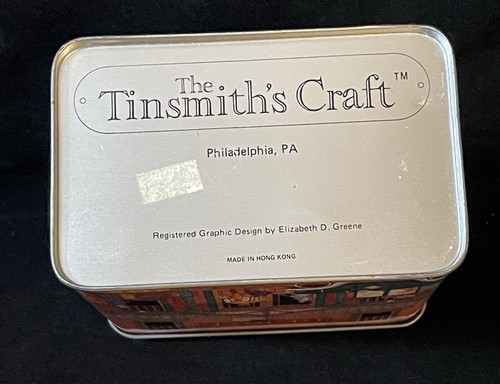 The Tinsmith's Craft Ziegel ZUG DEPOT Design Blechdose Aufbewahrung 6" x 5" x 3" Dekor - Bild 8 von 8