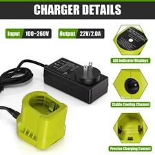 NEW Charger For Ryobi 18V Battery P108 18V P104 P105 P102 P107 P108 12V-18Volt