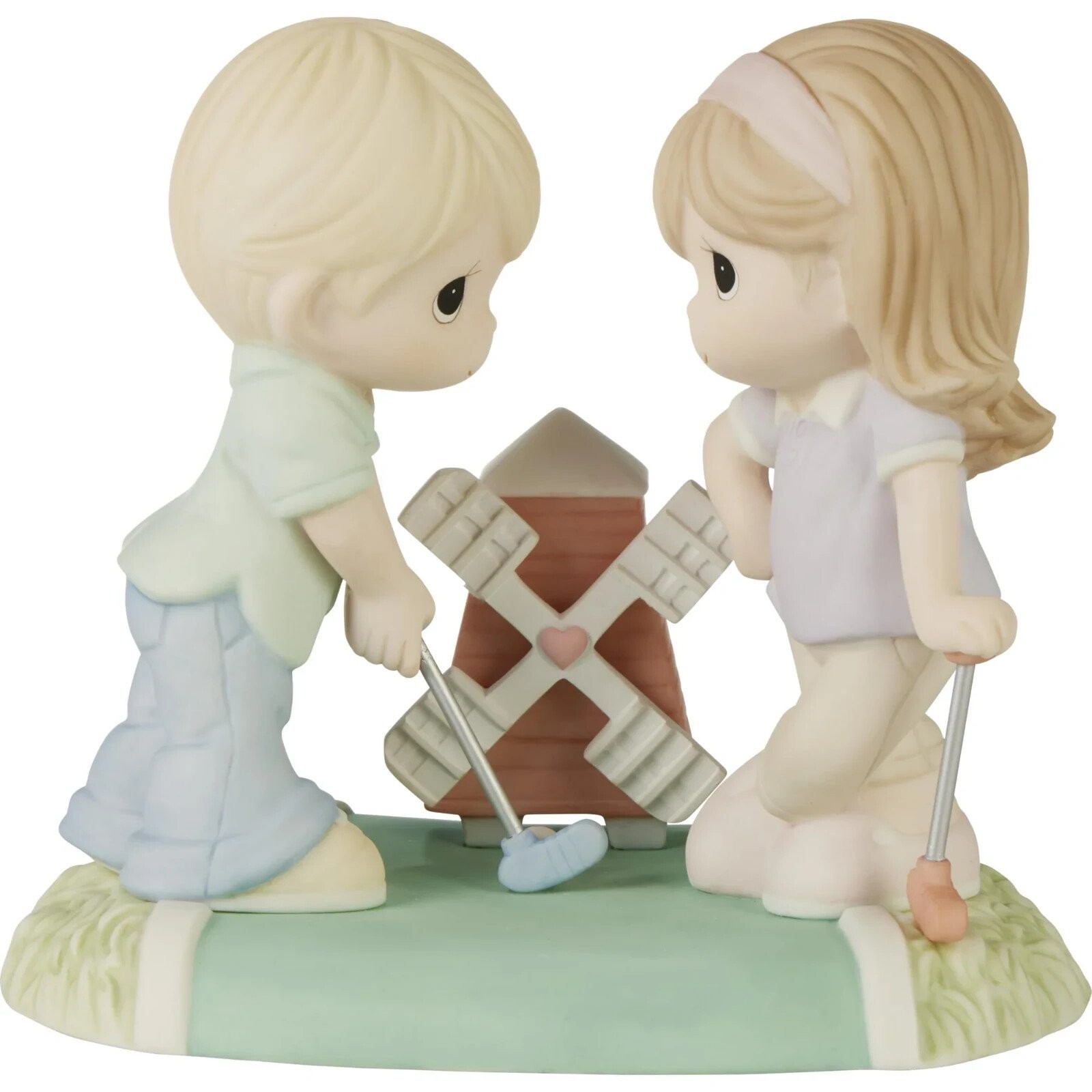 Precious Moments Valentine's Day Figurine | Our Love is A Hole in One-New in Box