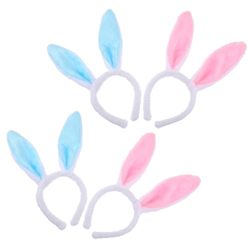 4 Pcs Bunny Headband Child Women's Ear Decorative Headdress Ears Hairbands - Picture 7 of 12