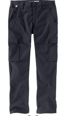 Carhartt Pants Mens 52 X 32 Blue Ripstop Aviation Utility Work Flame Resist New