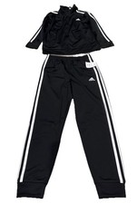 Adidas Boys Size 7 Black and White Sweat Set
