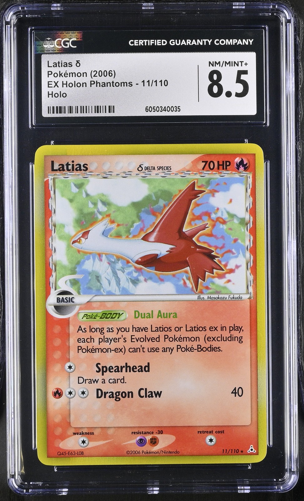 CGC 8.5 Latias 2006 EX Holon Phantoms 11/110 Holo Pokemon Card psa